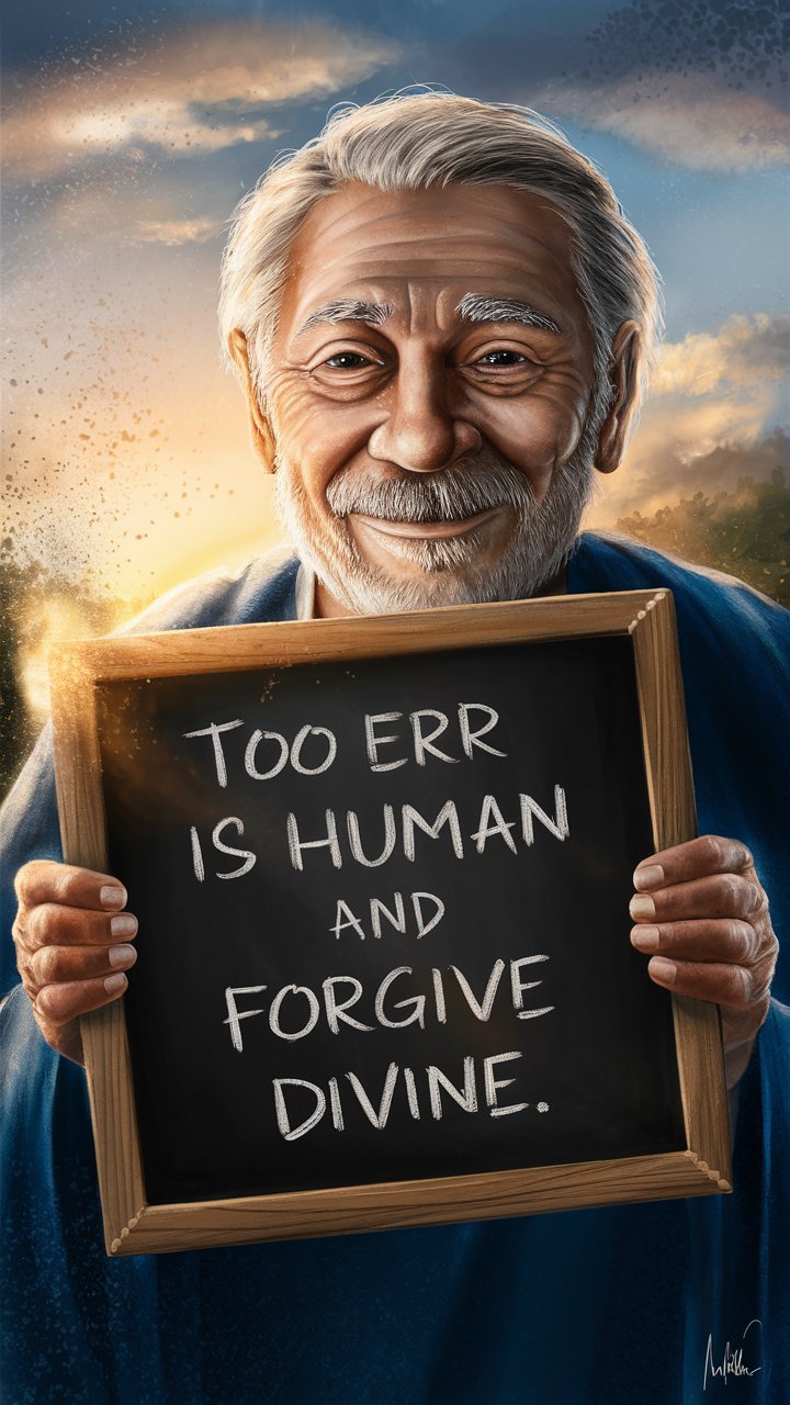 To Err is Human, Forgive Divine: A Lifelong Lesson